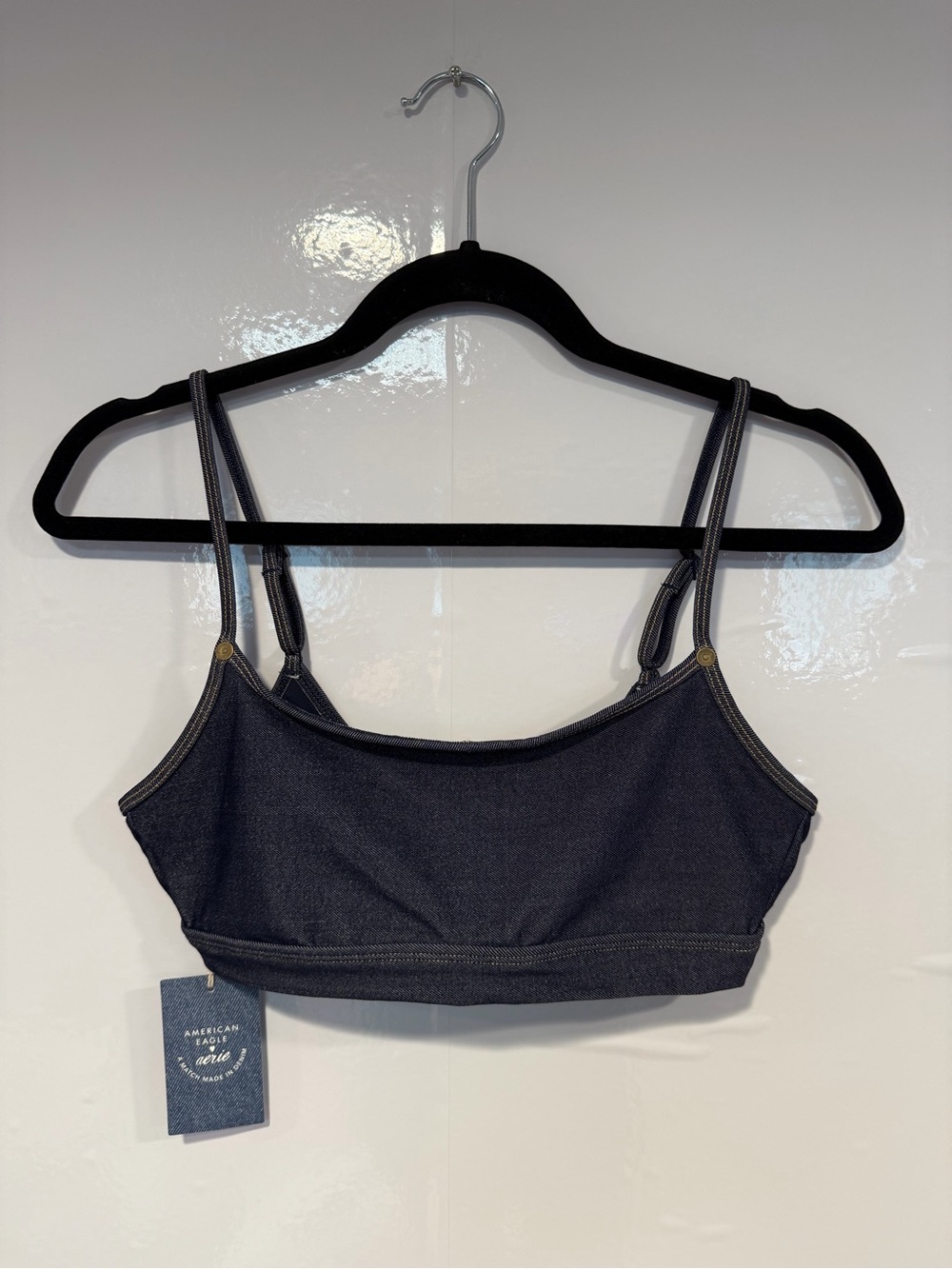 American Eagle x Aerie NWT Denim swimsuit‎ top